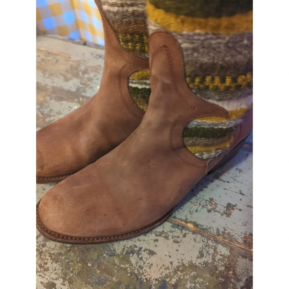 Free Bird By‎ Steven CABAL Over Knee Wool Blanket Boots Women's Size 9 M